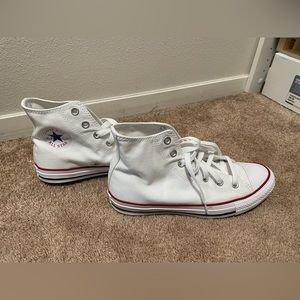 Brand new white converse